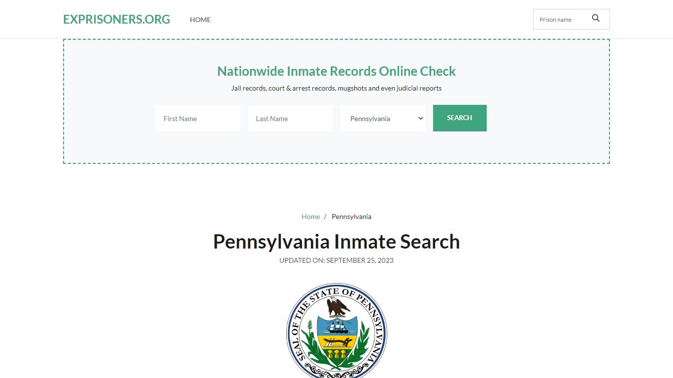 Pennsylvania Inmate Search – Pennsylvania DOC Offender Lookup